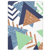 80s Kleur Abstract | Navy Roos Gold Mint 90s Klembord (Achterkant)