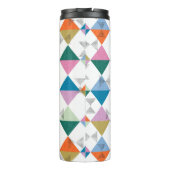 80's kleurrijke driehoeken thermosbeker (Achterkant)