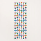 80's kleurrijke driehoeken yogamat (Achterkant)