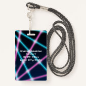 80s Laser VIP All Access Custom Concert Badge (Derrière avec lanière)