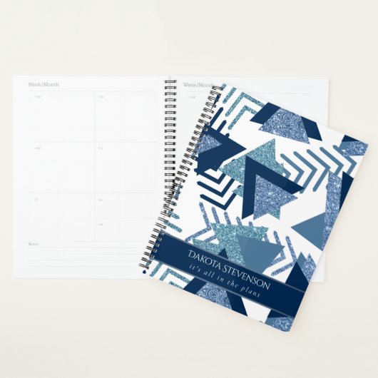 80s Luxe Abstrait | Turquoise et bleu marine (Devant avec enveloppe)