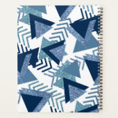 80s Luxe Abstrait | Turquoise et bleu marine (Dos)