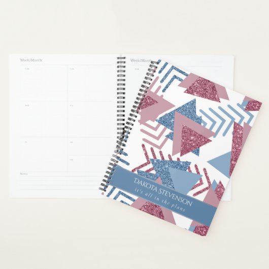 80s Maan Abstract | Kustmemphis pastelvormen Planner (Display)