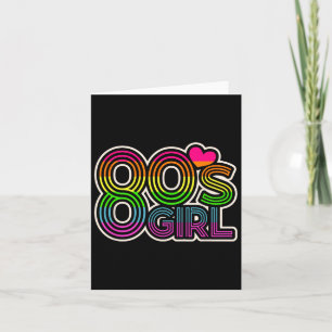 80s Meisje Retro Halloween Kostuum Vrouwen 80s Kaart