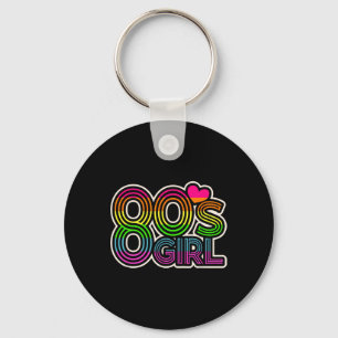 80s Meisje Retro Halloween Kostuum Vrouwen 80s Sleutelhanger
