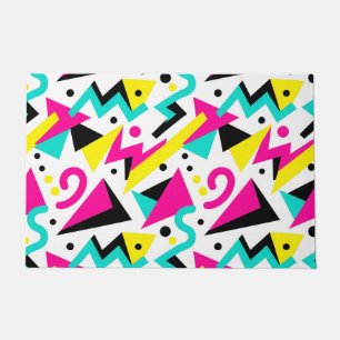 80s Memphis geometrisch patroon Deurmat