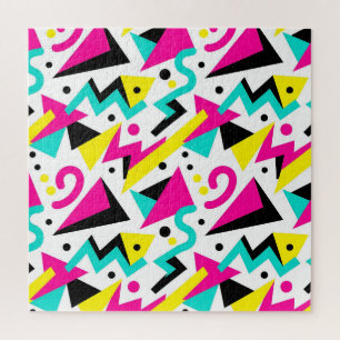 80s Memphis geometrisch patroon Legpuzzel