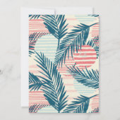 80s Miami verjaardagsfeestje uitnodiging (Achterkant)