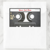 80s  Mix Tape B Side Rechthoekige Sticker (Tas)