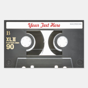 80s  Mix Tape B Side Rechthoekige Sticker