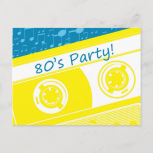 80's Mix Tape Party uitnodiging Briefkaart