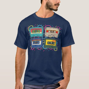 80s Mixtape 1980s Music Lover Retro Cassette T-shirt
