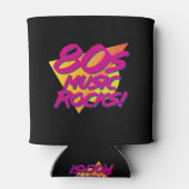 80s Muziek Rocks! Blikjeskoeler (Achterkant)