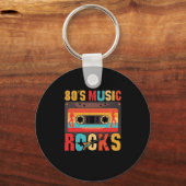 80s muziekRocks - Retro-stand Sleutelhanger (Voorkant)
