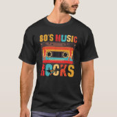 80s muziekRocks - Retro-stand T-shirt (Voorkant)