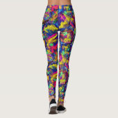 80's Neon Rewind Leggings (Achterkant)