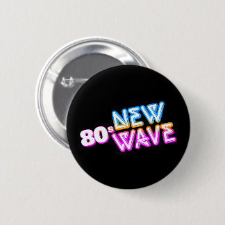 80s New Wave-speldje Ronde Button 5,7 Cm