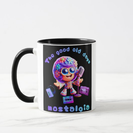 80s Nostalgia Groove Coffee Mug (Gauche)