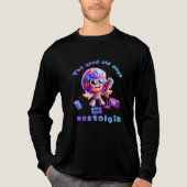 80s Nostalgia Groove Long Sleeve Tri-Blend Shirt (Voorkant volledig)