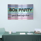 80s party thema spandoek (Beurs)