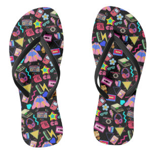  80's Pattern 01.w Teenslippers