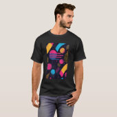 80s Pattern Art Synthwave 1 T-shirt (Voorkant volledig)