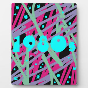 80s plaque d'affiche 80 mur d'art vintage splash