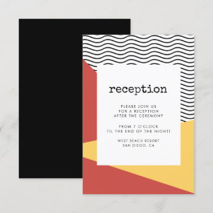 80s Pop art Memphis-stijl ontvangstkaart Kaart