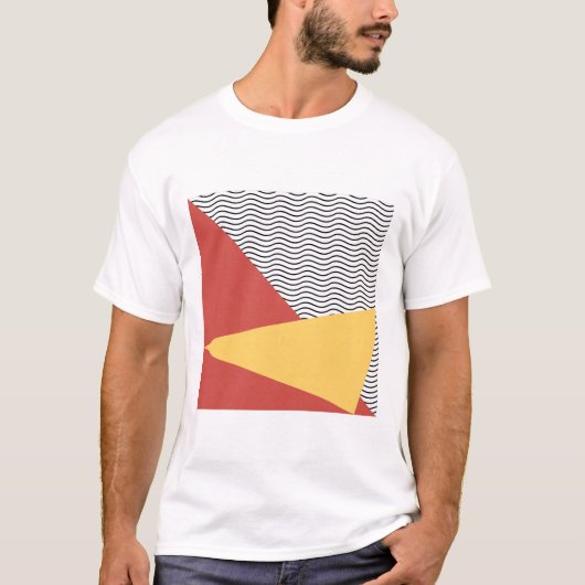 80s Pop art Patroon mannen T-shirt (Voorkant)