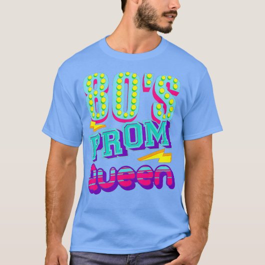 80s Prom Queen Shirt Funny Disco Throwback Gift (Voorkant)