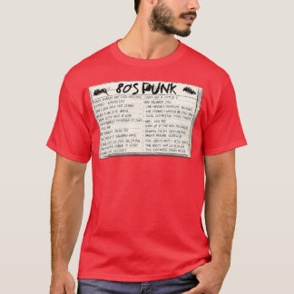 80s Punk cassettebandjes T-shirt