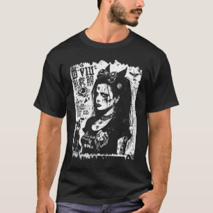 80's Punk Gothic voor handel Foto van Fanzine Flye T-shirt