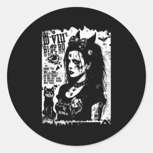 80's Punk Trad Gothic Fotokopie Fanzine Flyer Vers Ronde Sticker