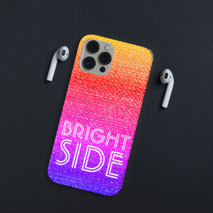 80's Rainbow Ombre Motivatie tekst iPhone 12 Hoesje