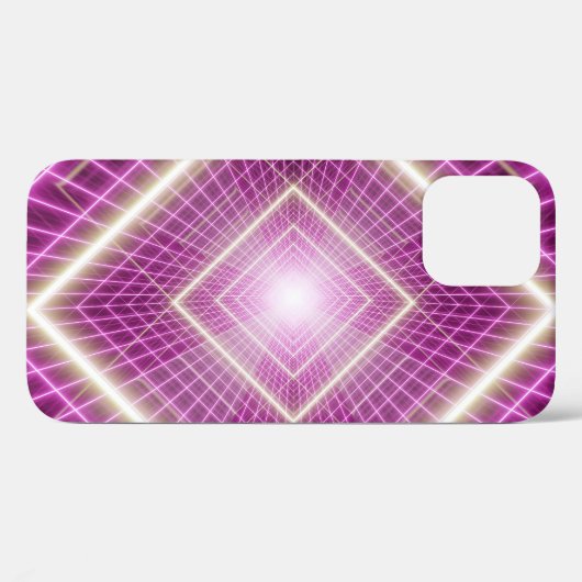 80s Retro: 3D Sci-Fi achtergrond. Case-Mate iPhone Case (Achterkant (horizontaal))