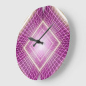 80s Retro: 3D Sci-Fi achtergrond. Grote Klok (Hoek)