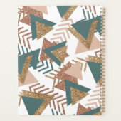 80s Retro Abstract | 70s Groene en Gouden Douane Planner (Achterkant)