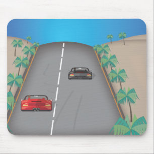 80s Retro Arcade Race Muismat