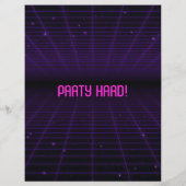 80s Retro Birthday Party Flyer (Achterkant)