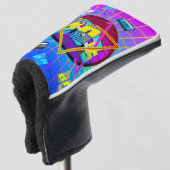 80's Retro Cassettebandje Old School Golfheadcover (3/4 voorkant)