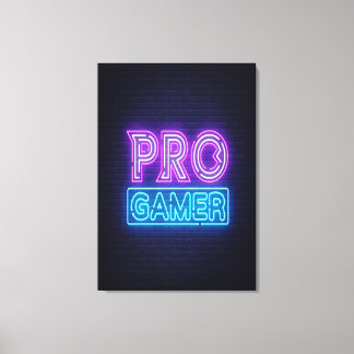 80s Retro Gamer Canvas Afdruk