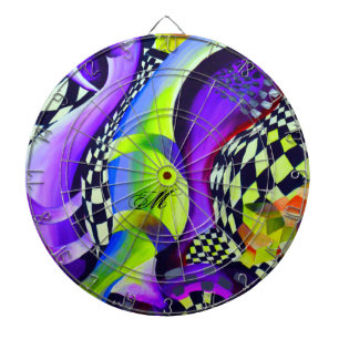 80's Retro Geometric Pattern Dartbord