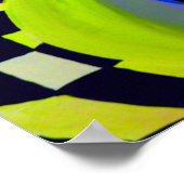 80's Retro Geometric Pattern Poster (Hoek)