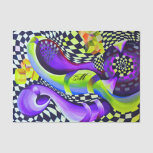 80's Retro Geometric Pattern Tissuepapier