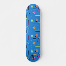 80s retro geometrische grafische vormgeving skateboard