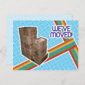 80s Retro Moving Faire-part (Devant / Derrière)