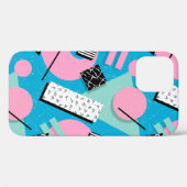 80s Retro New Wave Motif iPhone / coque ipad (Verso (horizontal))