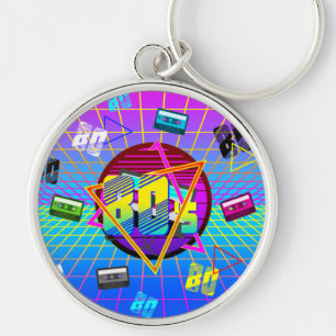 80's RETRO OLD SCHOOL CASSETTEBAND Sleutelhanger
