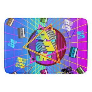 80's RETRO OUDE SCHOOL-CASSETTEBANDJE Badmat
