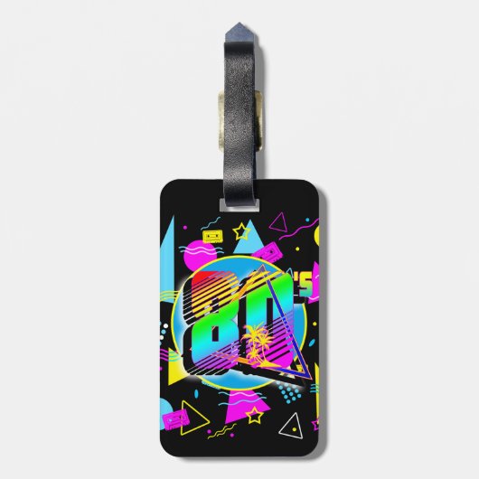 80'S RETRO  OUDE SCHOOLSTIJL BAGAGELABEL (Achterkant verticaal)